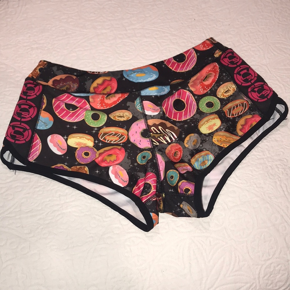 Livesore Work Out Shorts - Fun Donut Print!